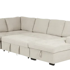 Salon d'angle Olivia convertible avec coffre de rangement
