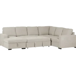 Salon d'angle Olivia convertible avec coffre de rangement