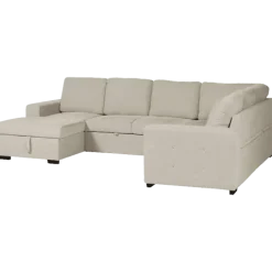 Salon d'angle Olivia convertible avec coffre de rangement