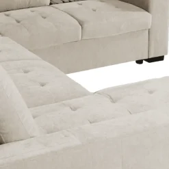 Salon d'angle Olivia convertible avec coffre de rangement