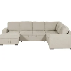 Salon d'angle Olivia convertible avec coffre de rangement
