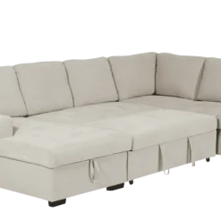 Salon d'angle Olivia convertible avec coffre de rangement