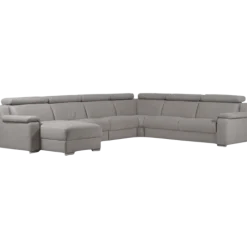 Salon d'angle Panenka gris clair