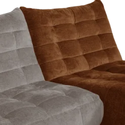 Salon d'angle Scalo orange et gris