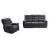 Salon 3 et 1 places Coral gris foncé