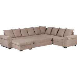 Salon panoramique Latte beige cotelé
