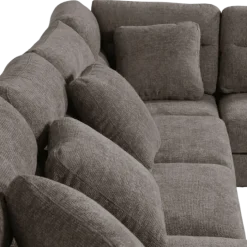 Salon panoramique lima gris foncé