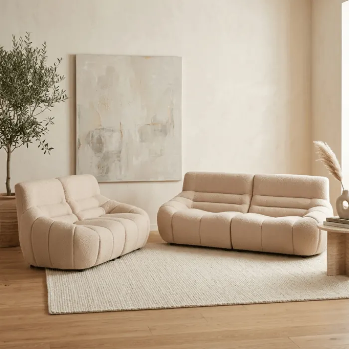 Salon 3 + 2 places - Loua 2225 Beige