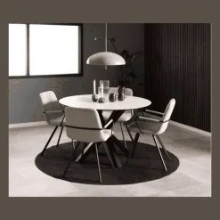 Selina Basel 24 chaise avec accoudoirs beige