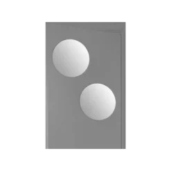 Set de 2 miroirs Adhésif Rond 40 x 40 cm - 121122B