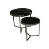 Set de 2 table GC4748 champagne/noir