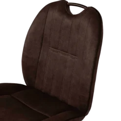 Shelton - Chaise en tissu Luxor anthracite