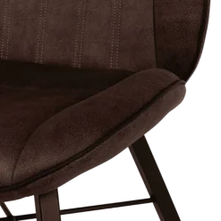 Shelton - Chaise en tissu Luxor anthracite