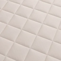 Sommier tapissier Cansas 70 / 190 cm en tissu beige
