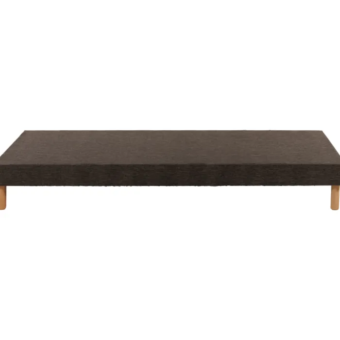 Sommier tapissier tissu gris 120 / 200 cm