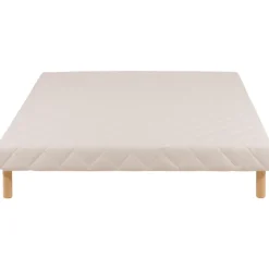 Sommier tapissier 140x190 Cansas Coutil beige