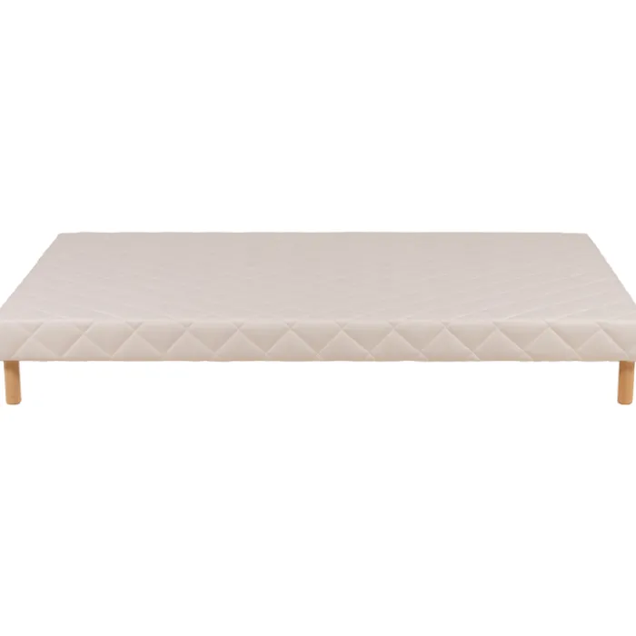 Sommier tapissier 140x190 Cansas Coutil beige