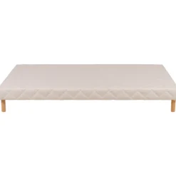 Sommier tapissier 140x200 Cansas Coutil beige