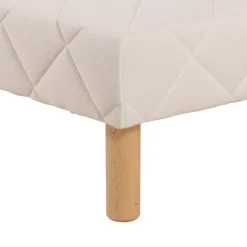 Sommier tapissier 160x200 Cansas Coutil beige