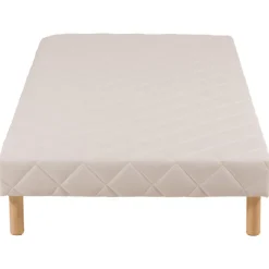 Sommier tapissier 90 x 190cm Beige Cansas