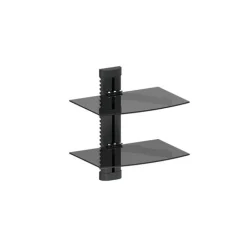 Support DVD verre noir