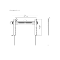Support TV extra plat LP57-46F