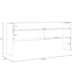 Surmeuble modultrick pour bureau 140 cm