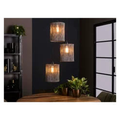 Suspension 3L metal/noir