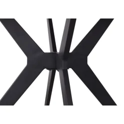 Table Appolo 110 cm pierre brillante gris