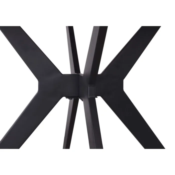 Table Appolo 110 cm pierre brillante gris