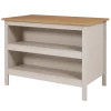 Table bar avec rangement Emmilia Chêne artisan et cachemire
