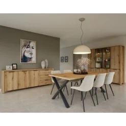 Table Bordo 200 cm en décor chêne