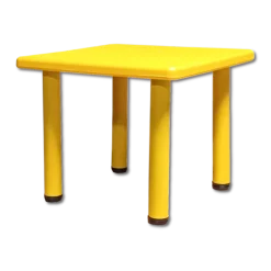 Table carré Loulou jaune