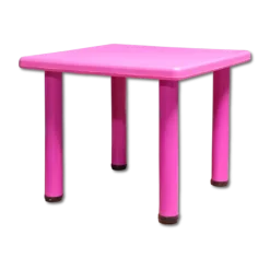 Table carré Loulou rose