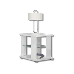 Table d'appoint Elite blanc laqué