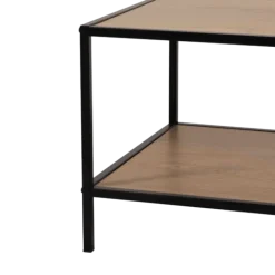 Table de salon CJ-N2309 melamine/métal noir