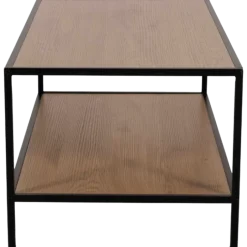 Table de salon CJ-N2309 melamine/métal noir