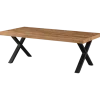 Table de salon 130cm avec pied en X Etienne
