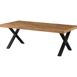 Table de salon 130cm avec pied en X Etienne
