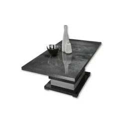 Table de salon Hilton gris clair/anthracite