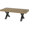 Table de salon Otto pied X scarlet oak