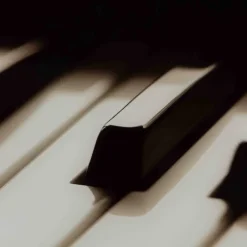 Table de salon Piano noir/blanc