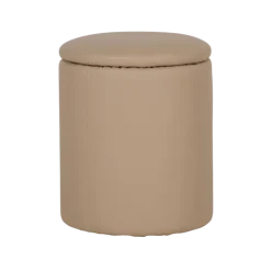Table de salon + 6 pouf Nora beige