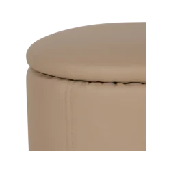 Table de salon + 6 pouf Nora beige