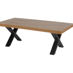 Table de salon Samuel pied X denver oak