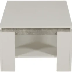 Table de salon Tim II blanc/béton