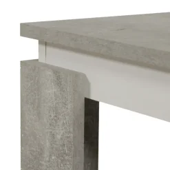 Table de salon Tim II béton/blanc
