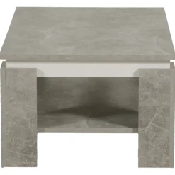 Table de salon Tim II béton/blanc