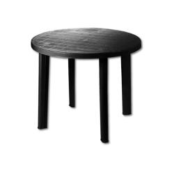 Table diam Tondo Anthracite