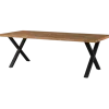 Table Etienne piétement X 220 cm
